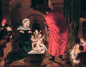 De avond voor Kerstmis door Aertgen Claesz van Leyden